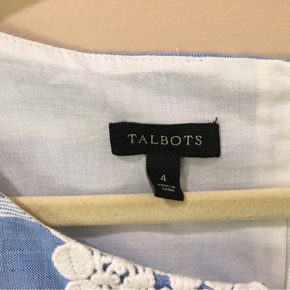 Talbots shift dress striped blue - Picture 6 of 8